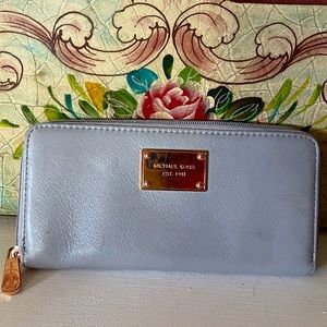 Michael Kors Continental Pearl Grey Leather